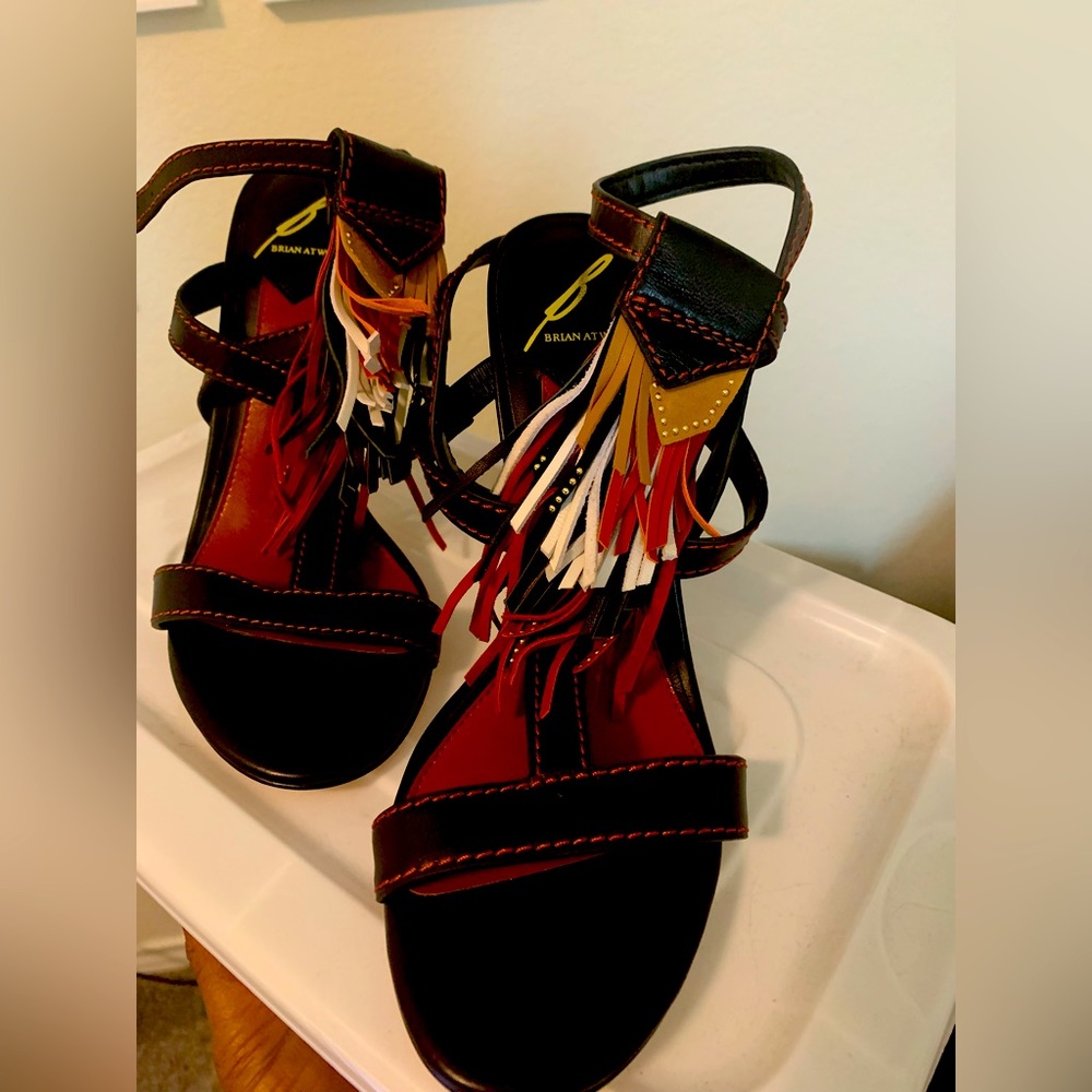 Brian Atwood Strappy Sandals 4” Heels